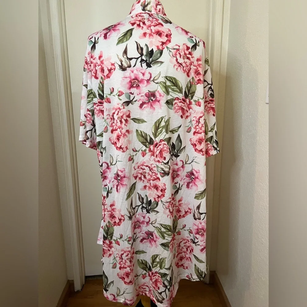 Show me you mumu Floral Kimono Robe - Pink and Green